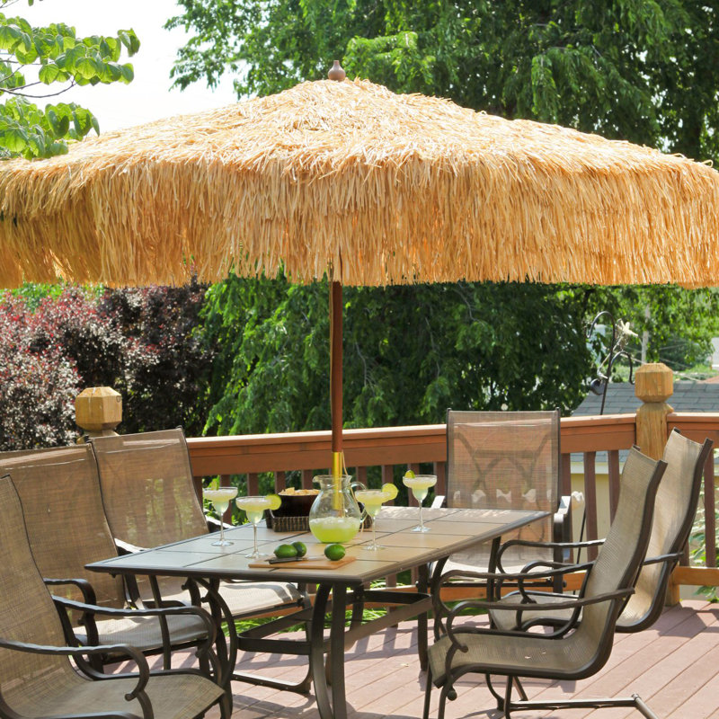 Parasol 9' Tropical Patio Umbrella & Reviews Wayfair